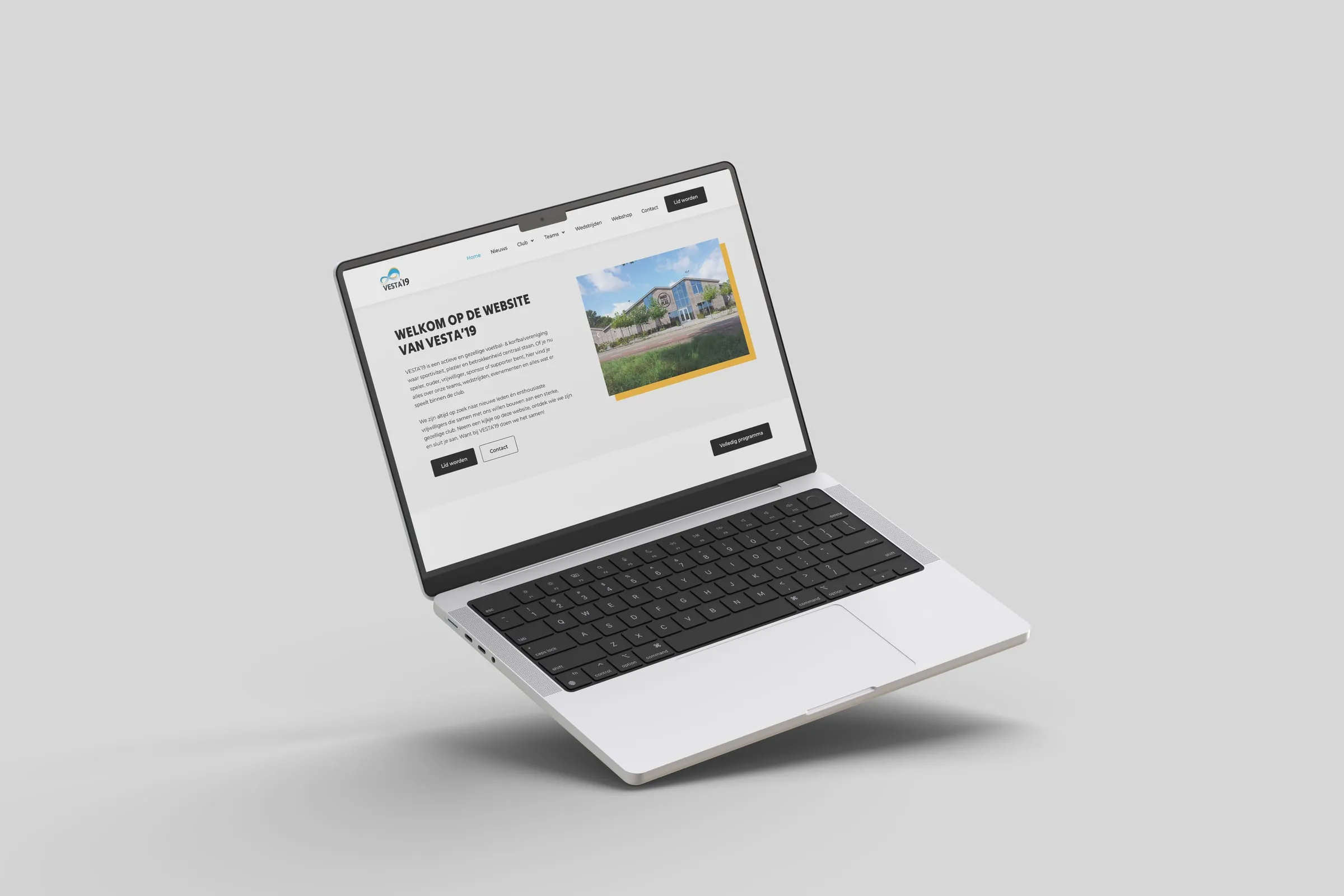 Vesta'19 — Een verenigingswebsite die vrijwilligers zelf bijhouden