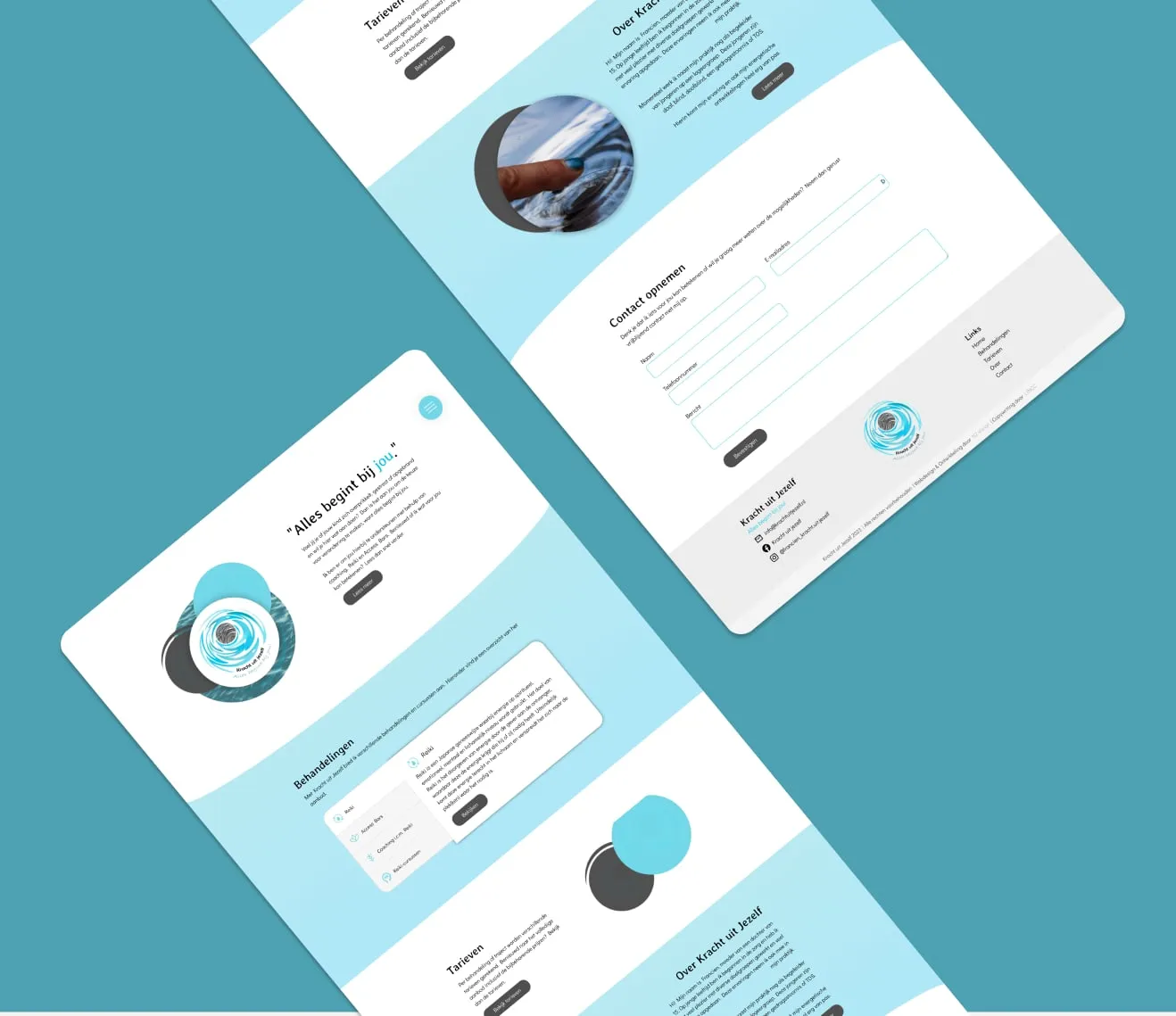 Kracht uit Jezelf — Een heldere website voor een specifieke doelgroep