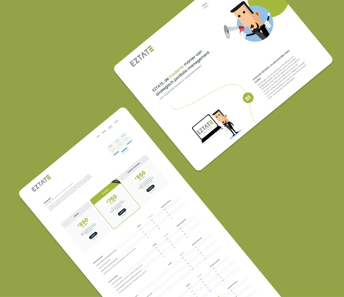 EZTATE — Website voor strategisch portfoliomanagement in vastgoed